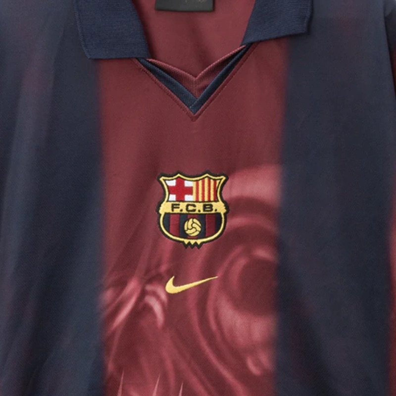 Camisa Barcelona x Travis Scott Skeleton 2000/01 - Retrô Nike