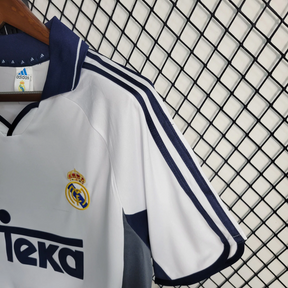 Camisa Real Madrid Home 2000/01 - Retrô Adidas Masculina - Branca