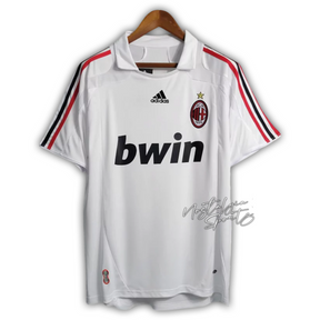 Camisa AC Milan Away 2007/08 - Retrô Adidas Masculino - Branco