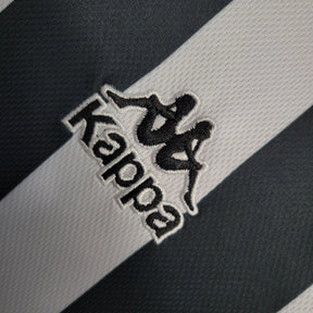 Camisa Juventus Home 1996/97 - Retrô Kappa Masculino - Preto e Branco