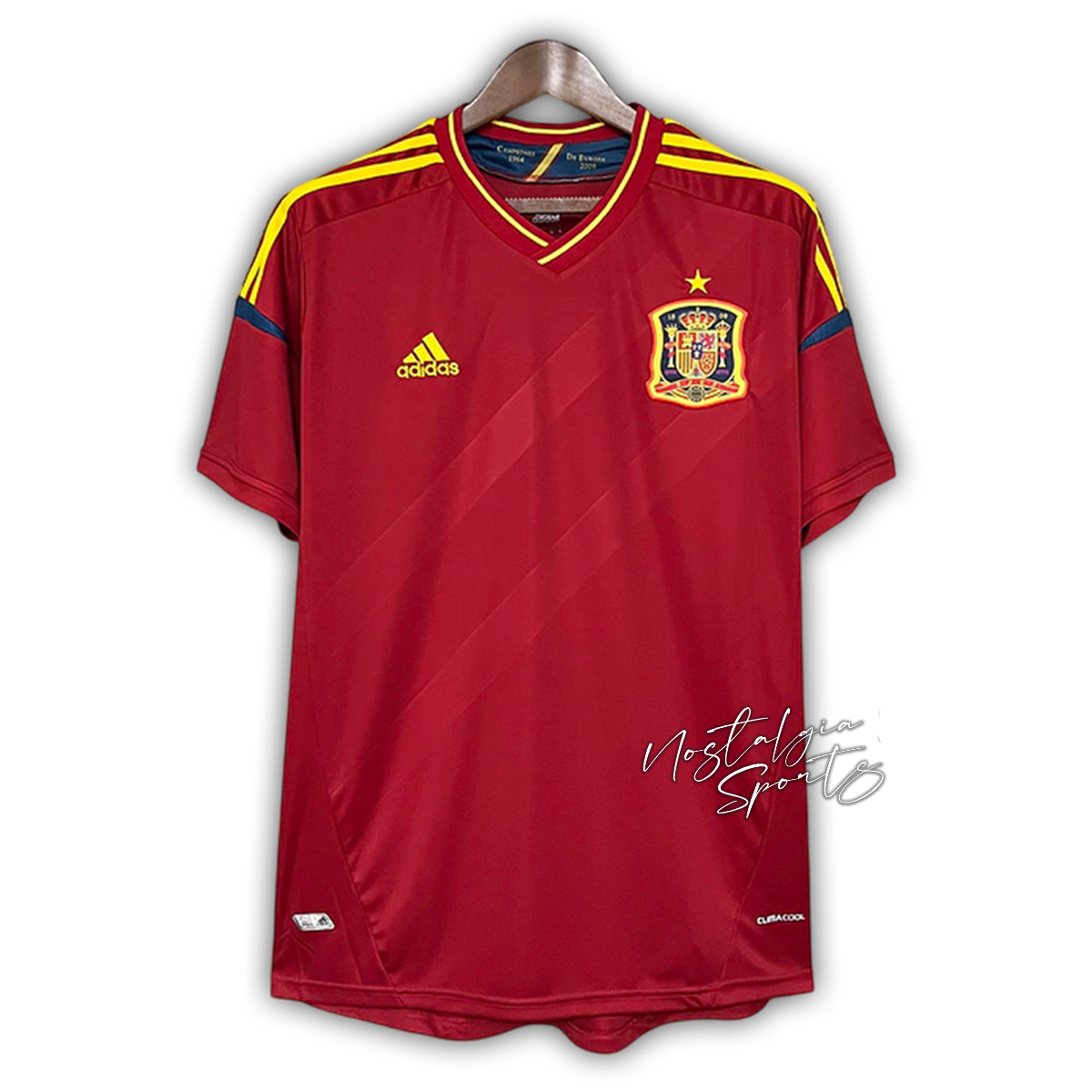 Camisa Espanha Home 2012 - Retrô Adidas Masculino - Vermelho