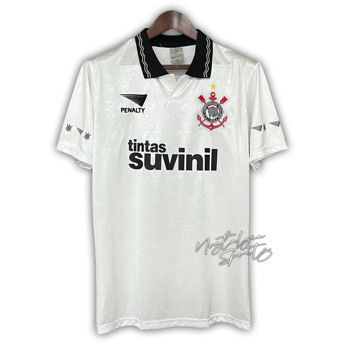 Camisa Corinthians Home 1995/96 - Retrô Masculino - Branco