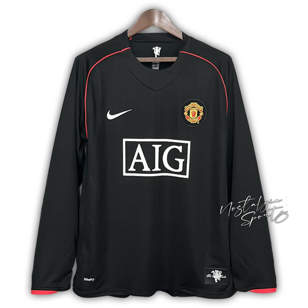 Camisa Manchester United II Manga Longa 2007/08 - Retrô Nike