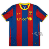 Camisa Barcelona Home 2010/11 - Retrô Nike Masculino - Vermelho e Azul
