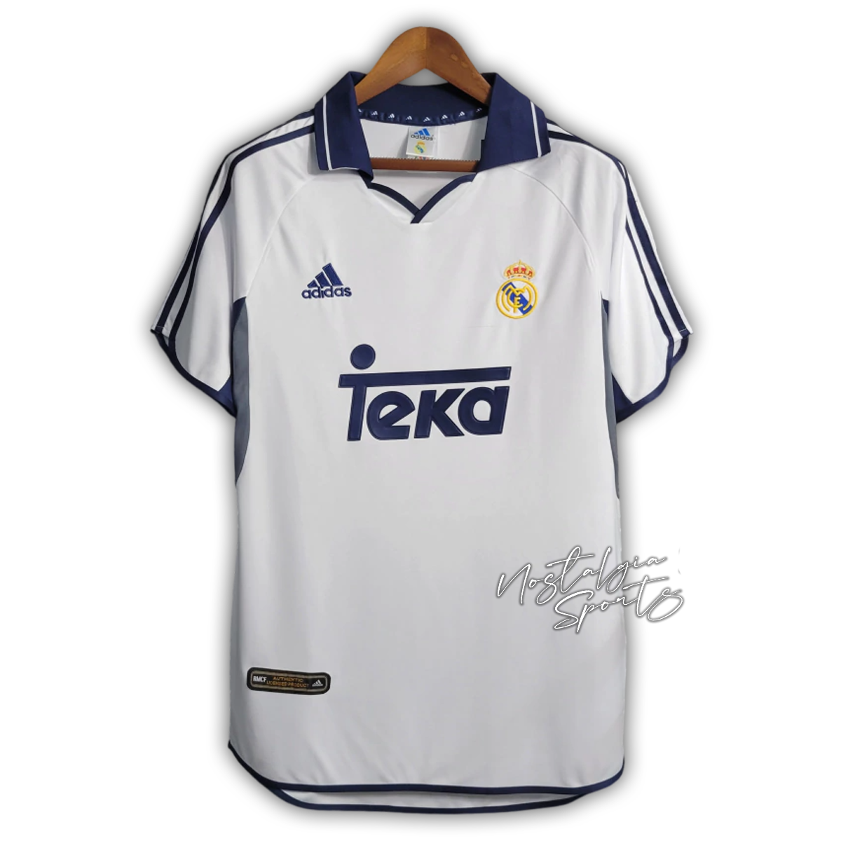 Camisa Real Madrid Home 2000/01 - Retrô Adidas Masculina - Branca