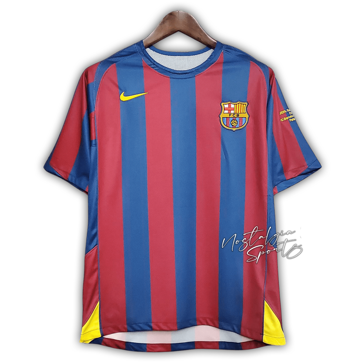 Camisa Barcelona Home 2005/06 - Retrô Nike Masculina - Listrada