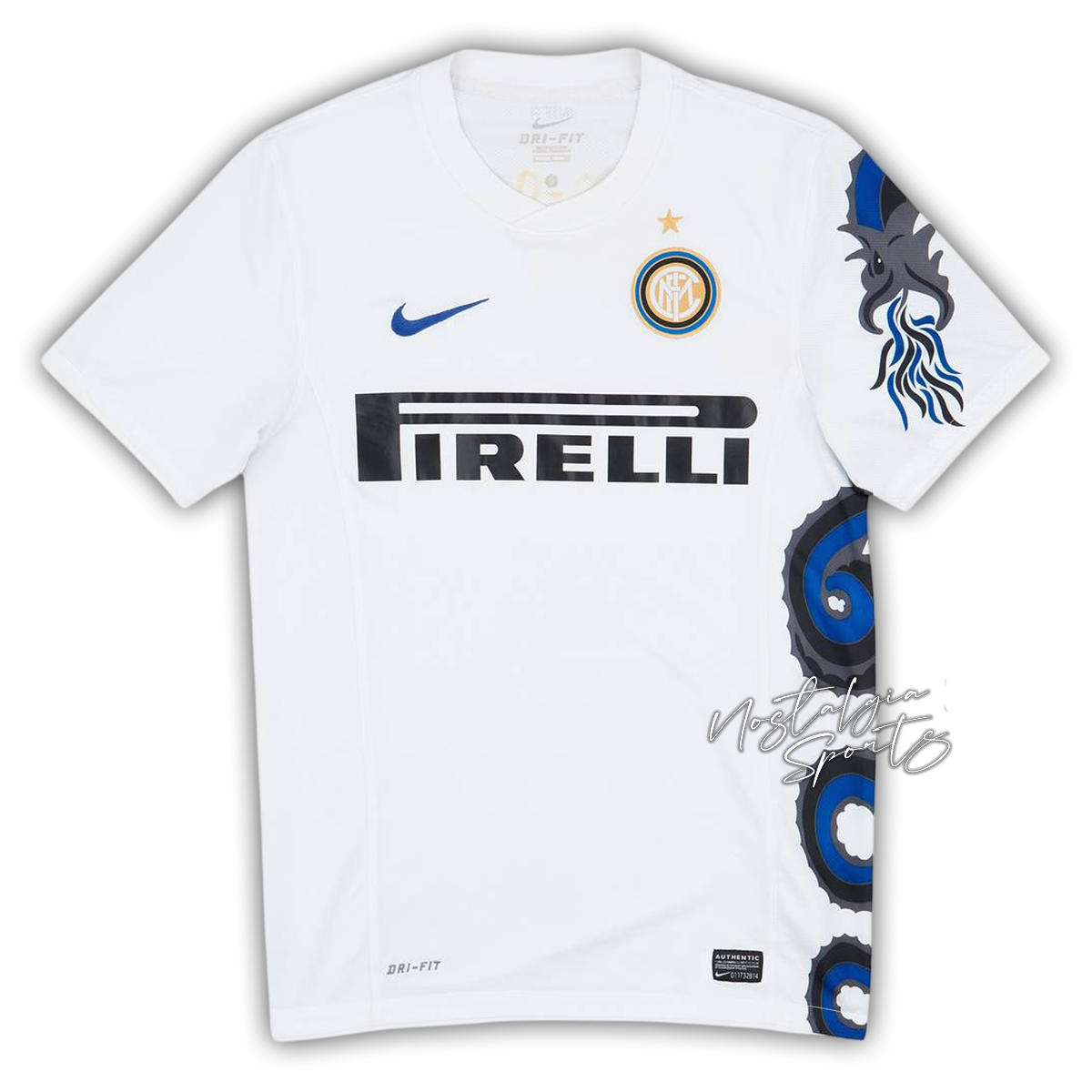 Camisa Inter de Milão Away 2010/11 - Retrô Nike Masculino - Branco