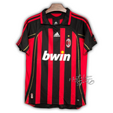 Camisa AC Milan Home 2006/07 - Retrô Adidas Masculino - Preto e Vermelho
