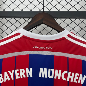 Camisa Bayern de Munique Home 2014/15 - Retrô Adidas Masculino - Vermelha e Azul