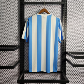 Camisa Argentina Home 1986 - Retrô Le Coq Sportif Masculino - Azul e Branco