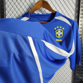 Camisa Brasil Away 2002 - Retrô Nike Masculino - Azul