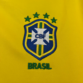 Camisa Brasil Home 1998 - Retrô Nike Masculino - Amarelo