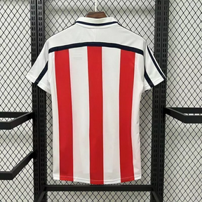 Camisa Bayern de Munique Away 2000/01 - Retrô Adidas Masculino - Branco e Vermelho