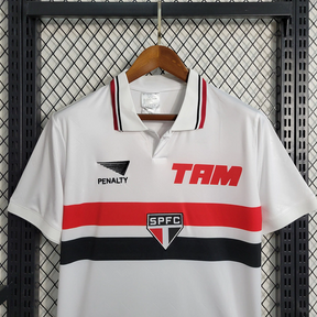 Camisa São Paulo Home 1993/94 - Retrô Penalty Masculino - Branco