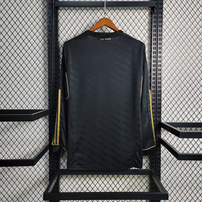 Camisa Real Madrid Away 2011/12 Manga Longa - Retrô Adidas Masculina - Preta
