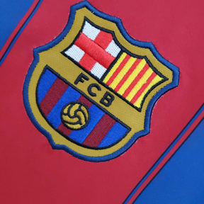 Camisa Barcelona Home 2003/04 - Retrô Nike Masculino - Azul e Grená