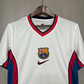 Camisa Barcelona Away 1999/00 - Retrô Nike Masculino - Branco