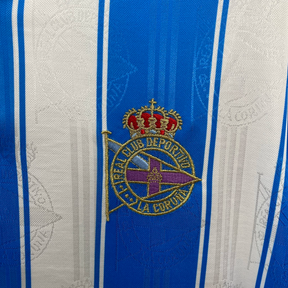 Camisa Deportivo La Coruña Home 1997/98 - Retrô Adidas Masculino - Azul