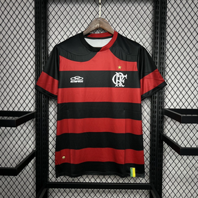 Camisa Flamengo Home 2009/10 - Retrô Olympikus Masculino - Preto e Vermelho