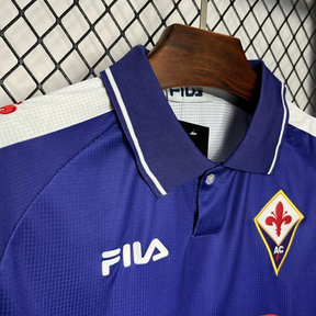 Camisa Fiorentina Home 1998/99 - Retrô Fila Masculino - Roxo e branco
