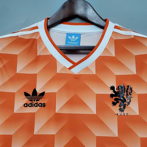 Camisa Holanda Home 1988 - Retrô Adidas Masculino - Laranja