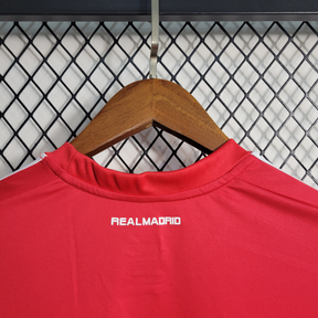 Camisa Real Madrid Third 2011/12 Manga Longa - Retrô Adidas Masculina - Vermelha