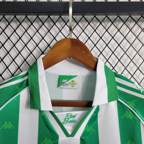 Camisa Real Betis Home 1995/97 - Retrô Kappa Masculino - Verde e Branco