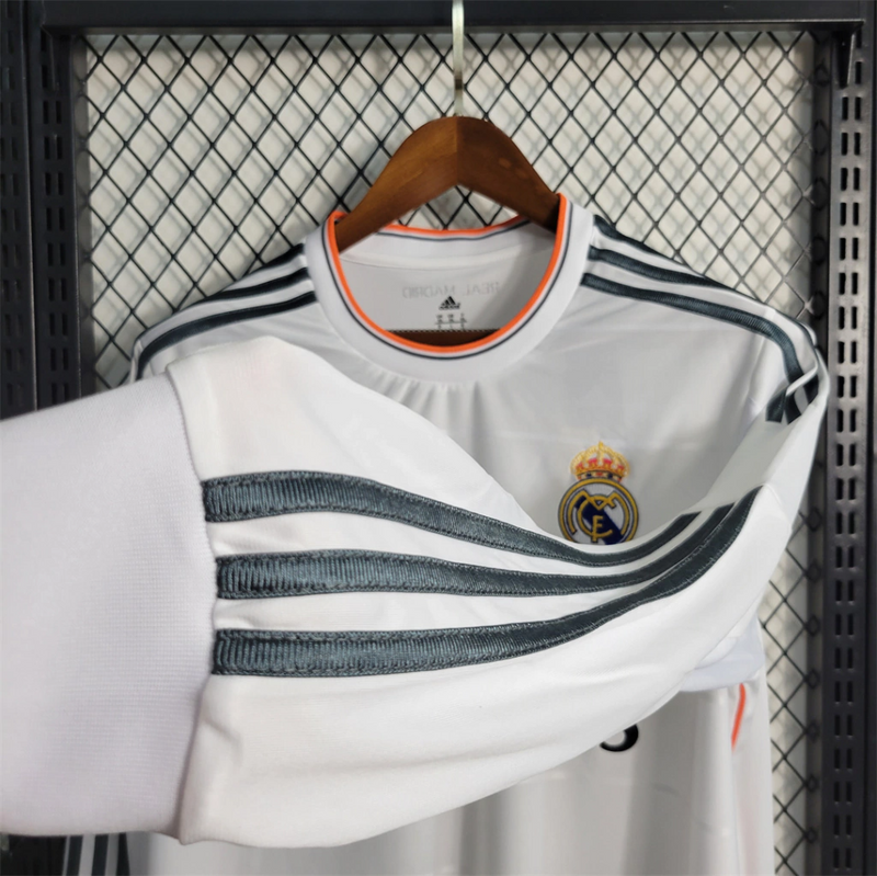 Camisa Real Madrid I Manga Longa 2013/14 - Retrô Adidas