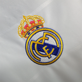 Camisa Real Madrid Home 2013/14 Manga Longa - Retrô Adidas Masculina - Branca