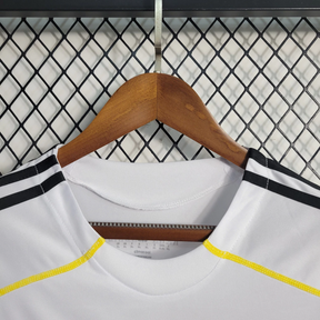 Camisa Real Madrid Home 2009/10 Manga Longa - Retrô Adidas Masculina - Branca