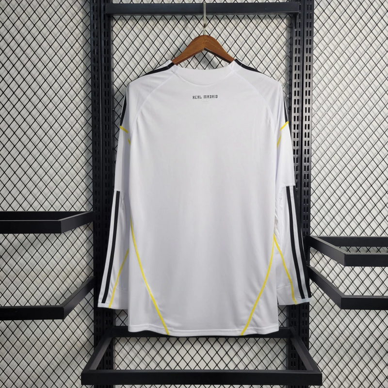 Camisa Real Madrid I 2009/10 Manga Longa - Retrô Adidas