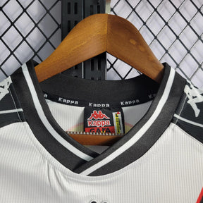 Camisa Vasco Home 1999/00 - Retrô Kappa Masculino - Branco e Preto