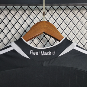 Camisa Real Madrid Away 2006/07 Manga Longa - Retrô Adidas Masculina - Preta