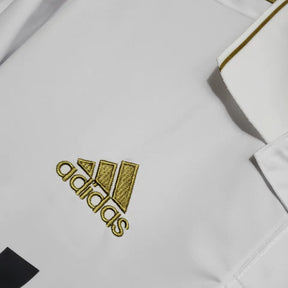 Camisa Real Madrid Home 2011/12 Manga Longa - Retrô Adidas Masculina - Branca