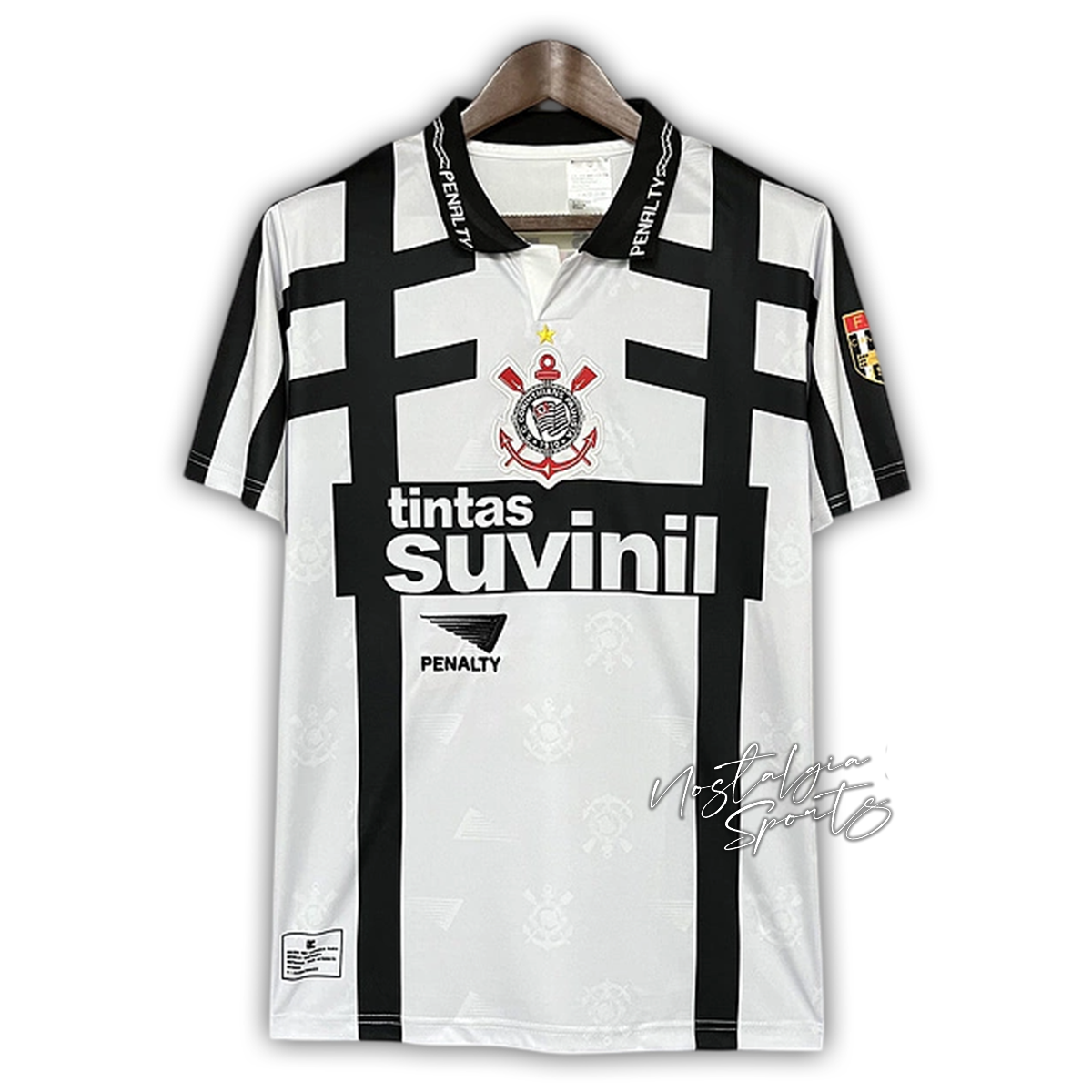 Camisa Corinthians Home 1996/97 - Retrô Penalty Masculino - Branco