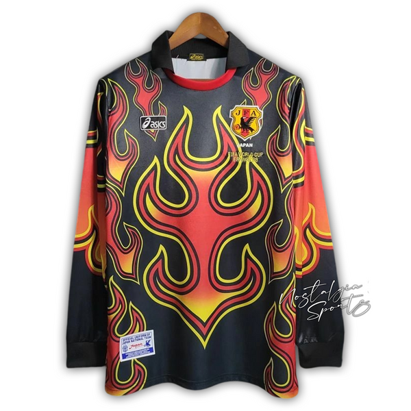 Camisa Japão Goleiro Manga Longa 1998 - Retrô Asics