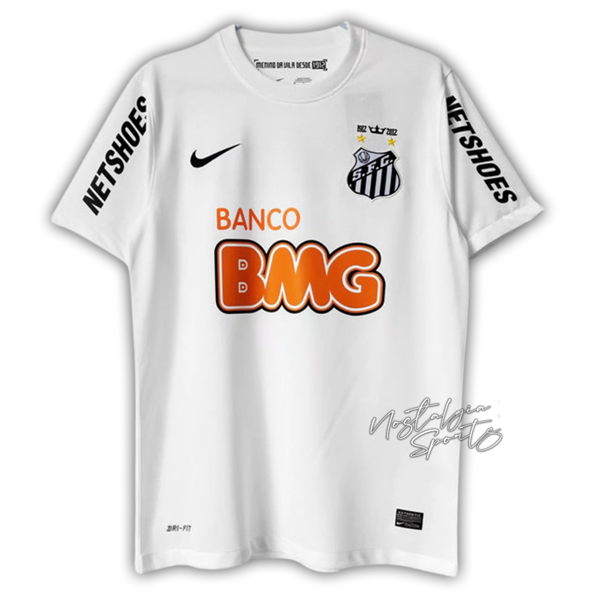 Camisa Santos Home 2012/13 - Retrô Nike Masculino - Branco