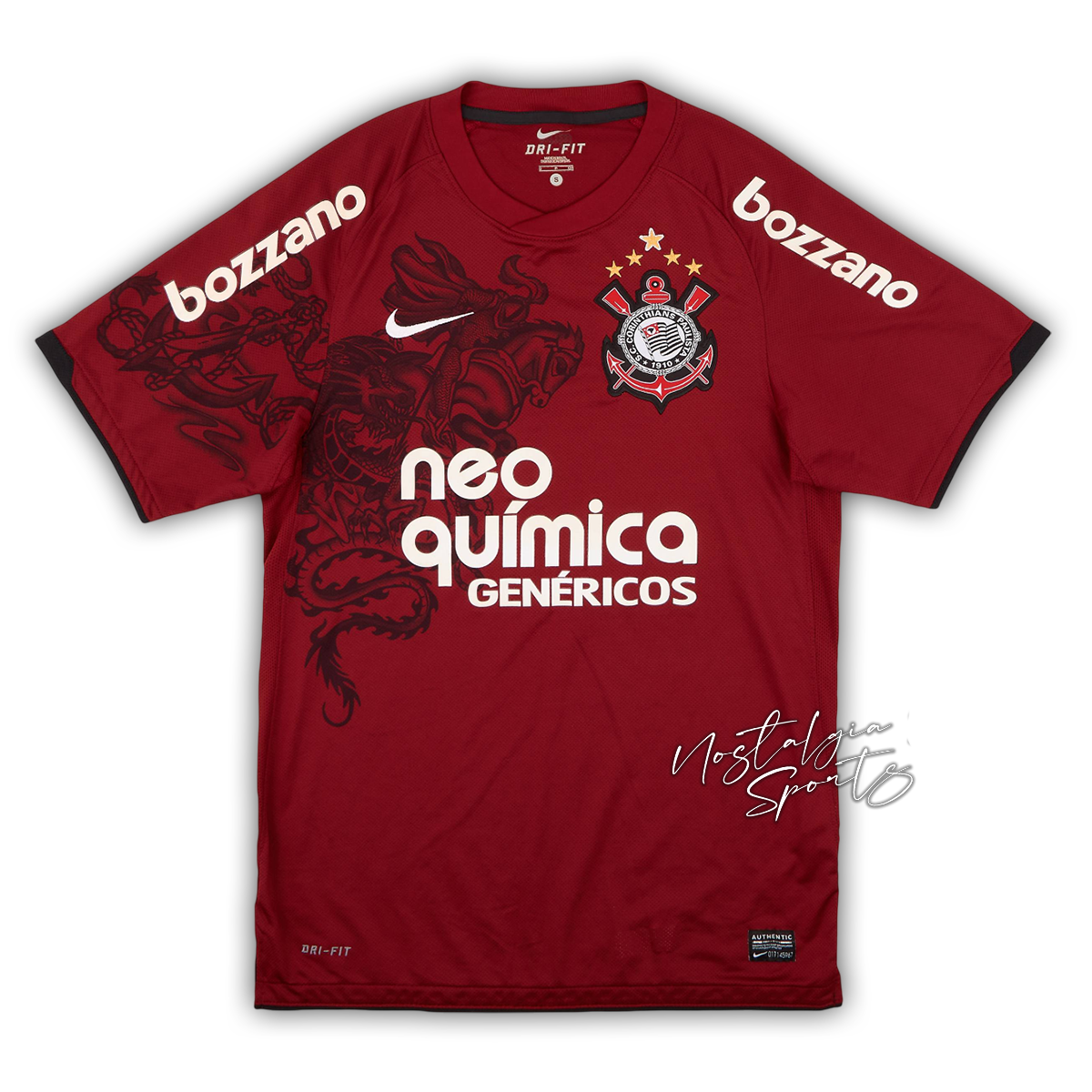 Camisa Corinthians Third 2011/12 - Retrô Nike Masculino - Vermelho