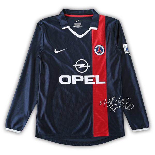 Camisa PSG I 2001/02 Manga Longa - Retrô Nike