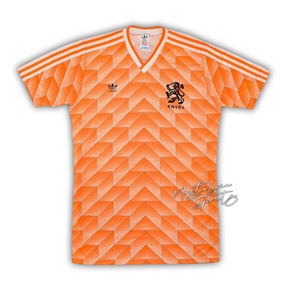Camisa Holanda Home 1988 - Retrô Adidas Masculino - Laranja