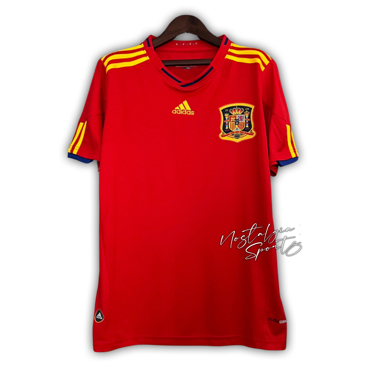 Camisa Espanha Home 2010 - Retrô Adidas Masculino - Vermelho