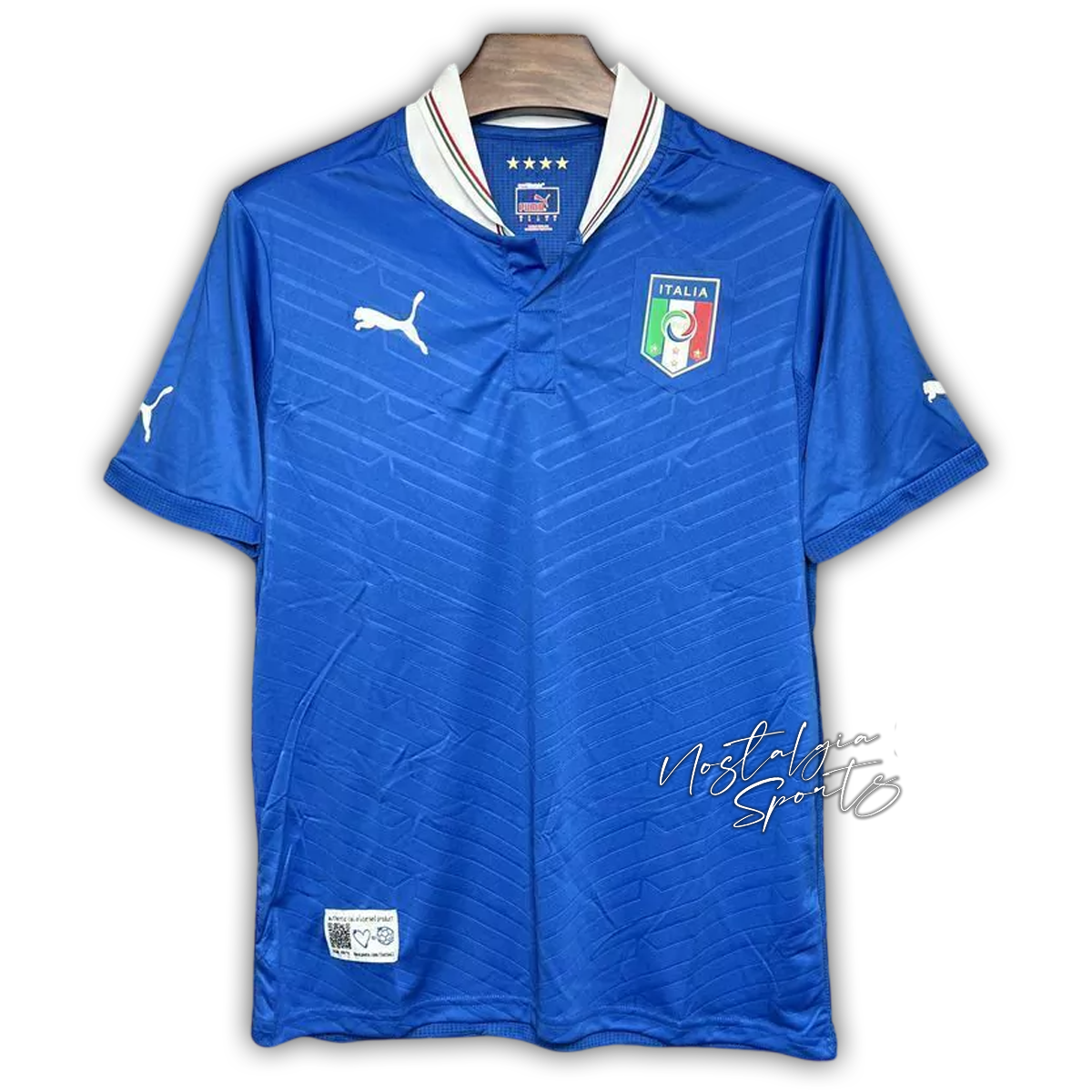 Camisa Itália Home 2012 - Retrô Puma Masculino - Azul