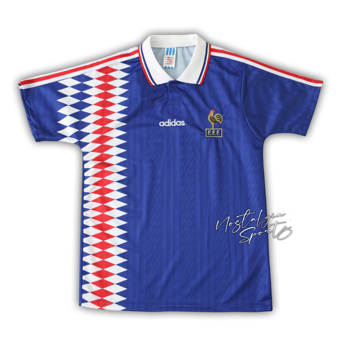 Camisa França Home 1994 - Retrô Adidas Masculino - Azul
