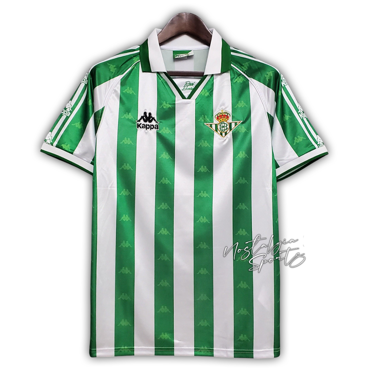 Camisa Real Betis Home 1995/97 - Retrô Kappa Masculino - Verde e Branco