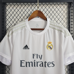 Camisa Real Madrid Home 2015/16 - Retrô Adidas Masculina - Branca