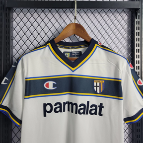 Camisa Parma Home 2002/03 - Retrô Champion Masculino - Branco