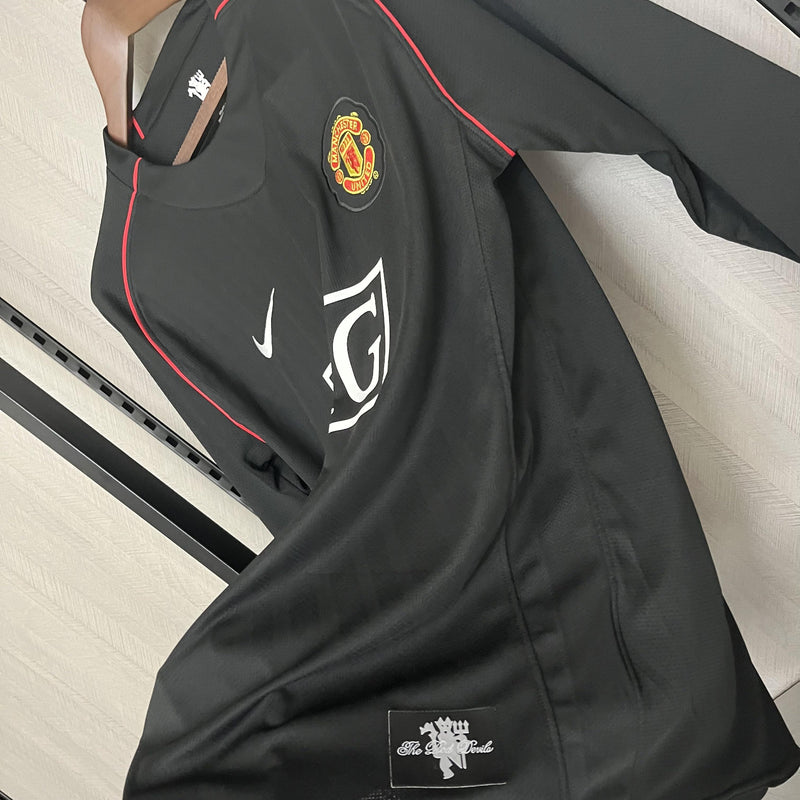 Camisa Manchester United II Manga Longa 2007/08 - Retrô Nike