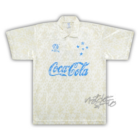 Camisa Cruzeiro Away 1993/94 - Retrô Finta Masculino - Branco