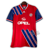 Camisa Bayern de Munique Home 1993/95 - Retrô Adidas Masculino - Vermelho e Azul