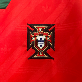 Camisa Portugal Home 1992 - Retrô Adidas Masculino - Vermelho
